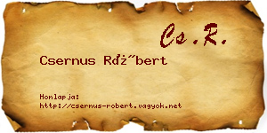 Csernus Róbert névjegykártya